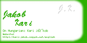 jakob kari business card